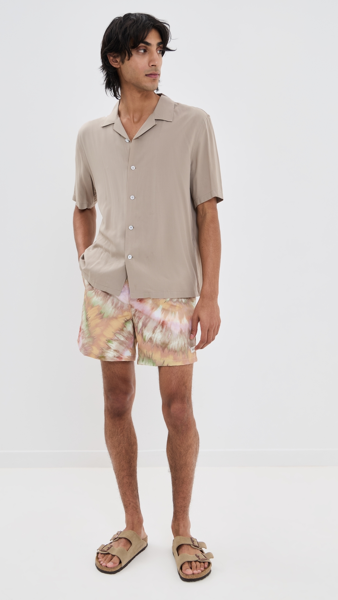 Bather Calypso Swirl Swim Trunks 5 Orange