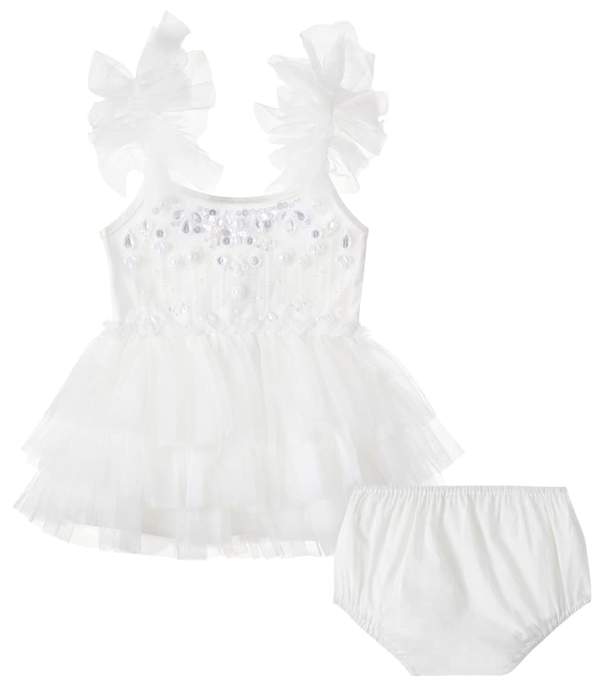Baby Whispers Of The Deep dress and bloomers set