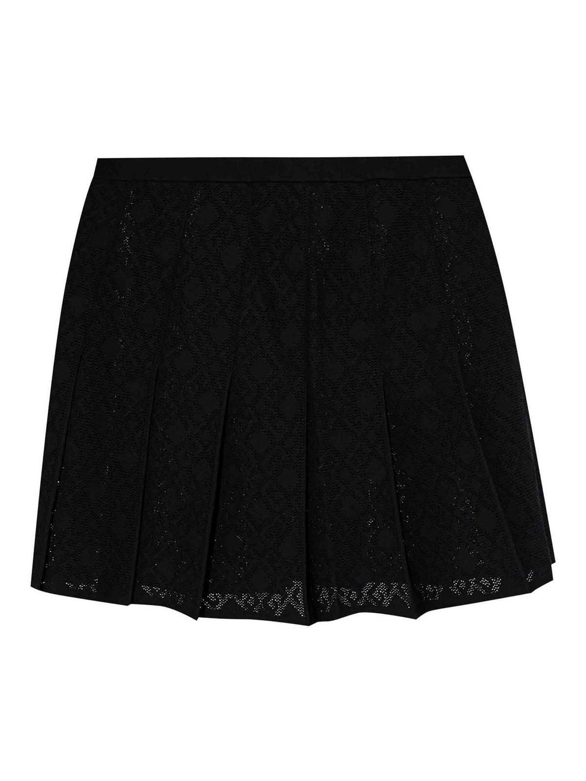 Black Viscose Blend Skirt