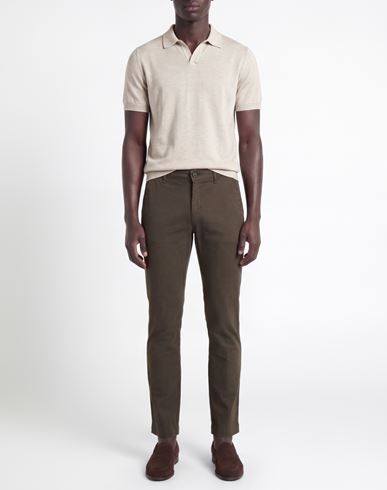 Man Pants Taupe Size 30 Cotton, Elastane