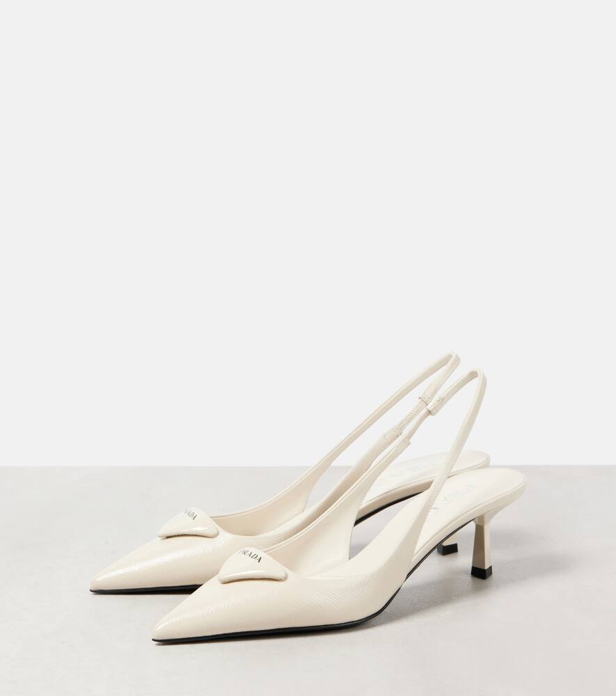 Prada Patent leather slingback pumps