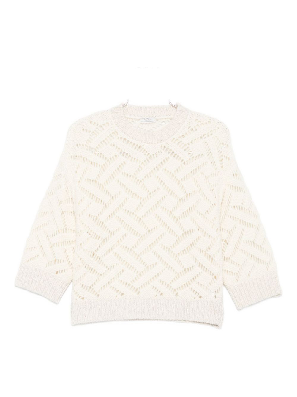 Crew-neck sweater - White