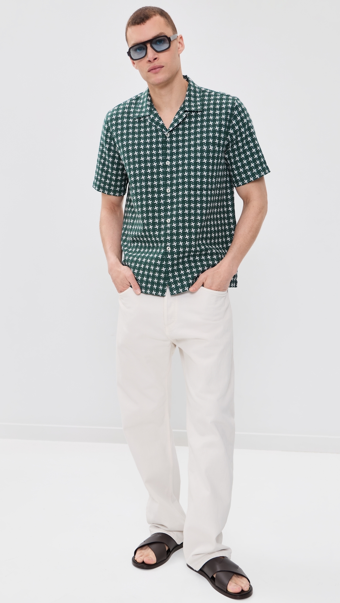 Road Shirt Green/White
