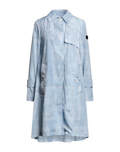 Woman Overcoat & Trench Coat Sky blue Size 10 Polyester