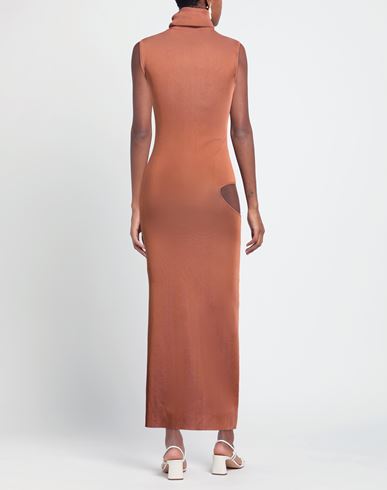 Woman Maxi dress Camel Size M/L Viscose