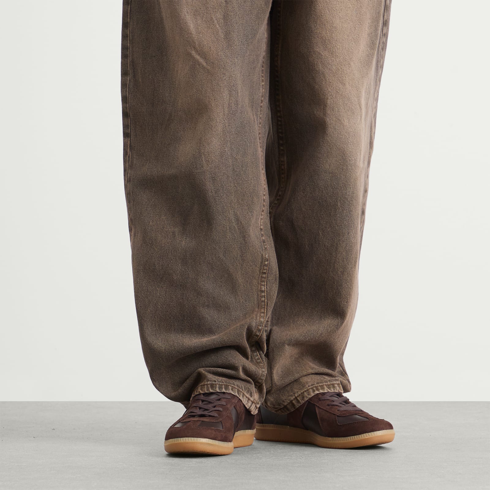 Men's GAT Leather Sneakers Brown