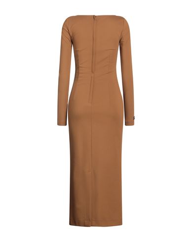 Dolce & gabbana Woman Midi dress Brown Size 8 Viscose, Polyamide, Elastane