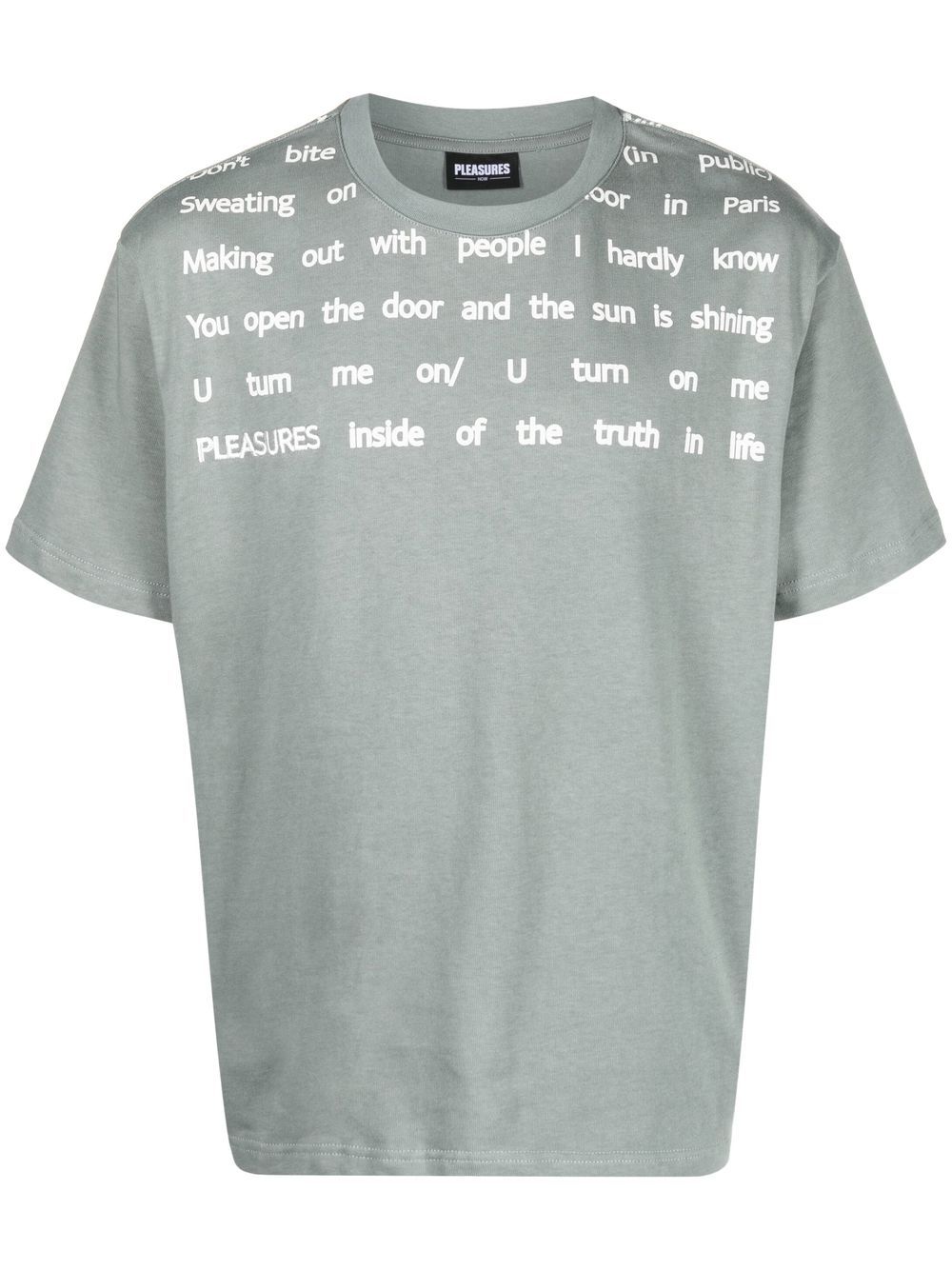 Polite Heavyweight graphic-print T-Shirt - Grey
