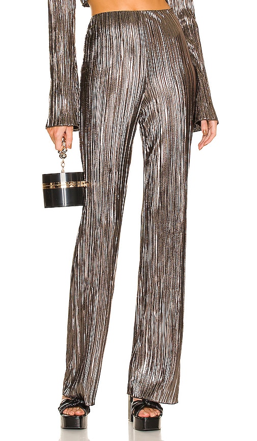 House of Harlow 1960 x REVOLVE Lidia Pant in Metallic Silver.  XS. Also in L
