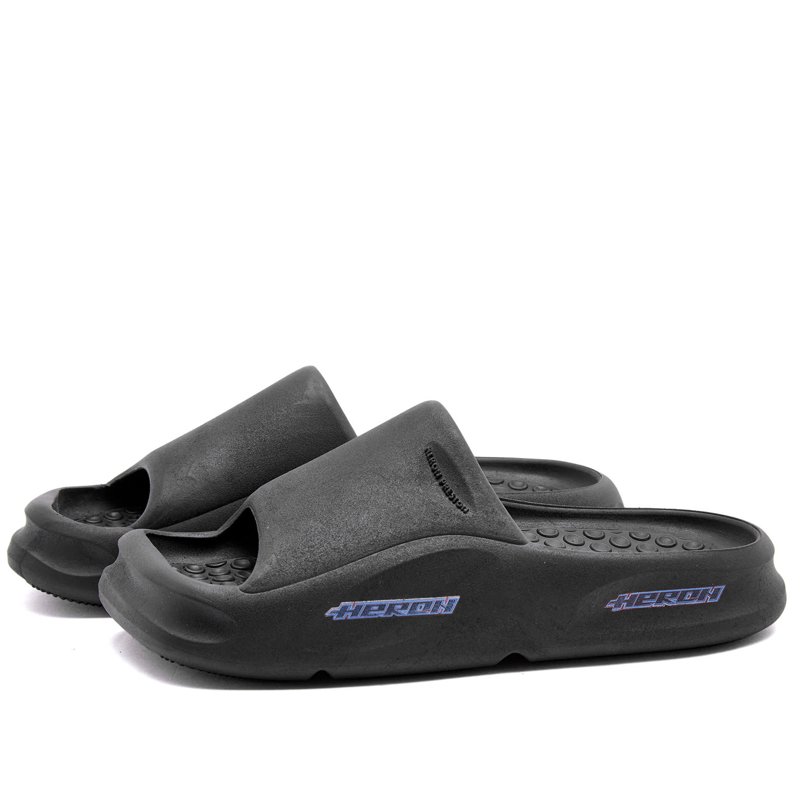 Women's Eco Moulded Slides in Black, Size UK 4 