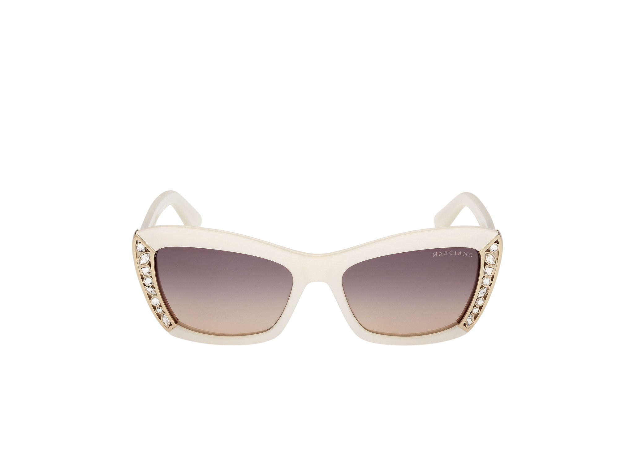 Guess by Marciano Woman Guess by Marciano GM00041 25B Sunglasses Acetate Ivory Smoke Squared Norma