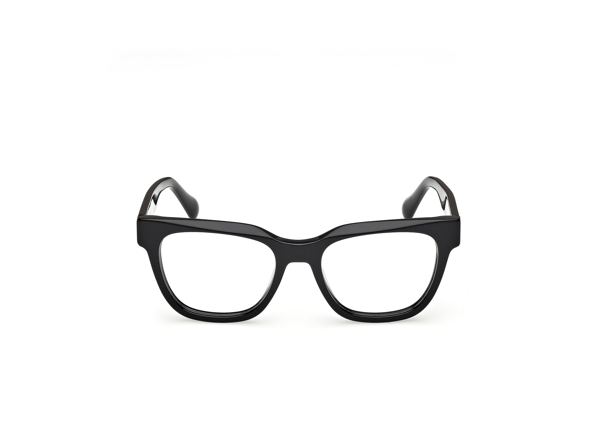 MAX&Co Mujer MAX&Co MO5187 001 Monturas ópticas Acetato Negro Cuadrada Norma