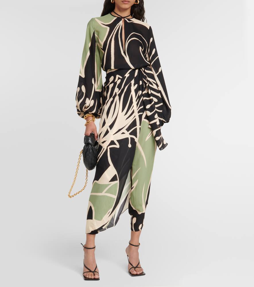 Printed silk georgette blouse