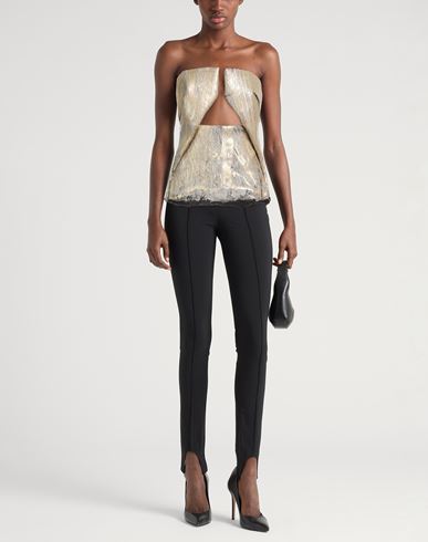 Woman Top Gold Size 10 Cotton, Elastomultiester, Rubber