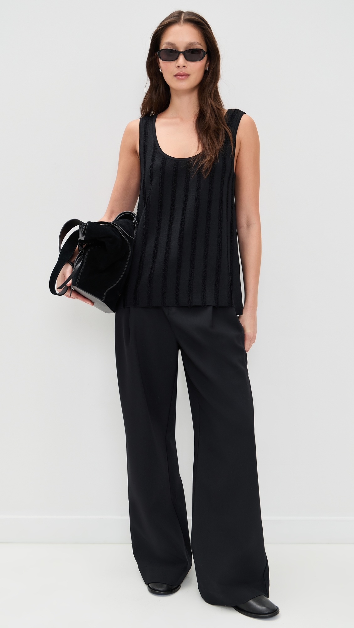 A. EMERY Faye Tank Black