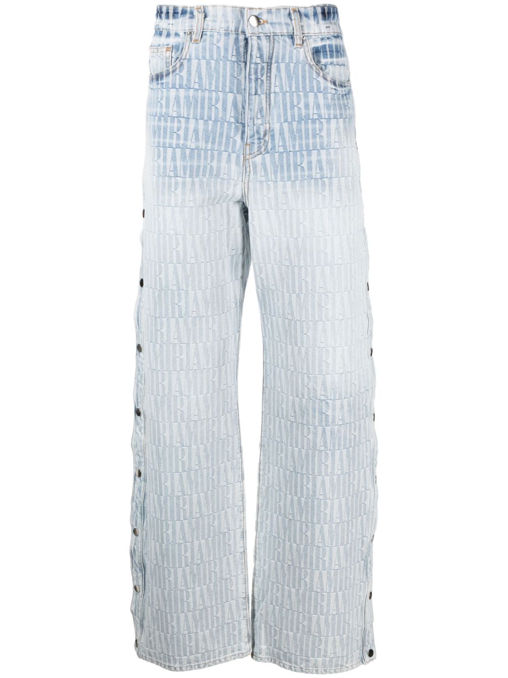 Jacquard Snap-Off jeans - Blue