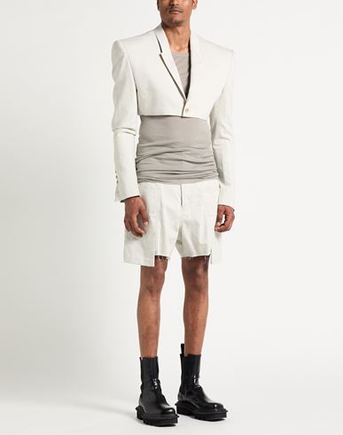 Man Shorts & Bermuda Shorts Light grey Size 31 Cotton