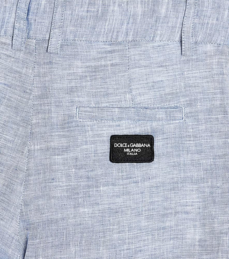 Linen bermuda shorts