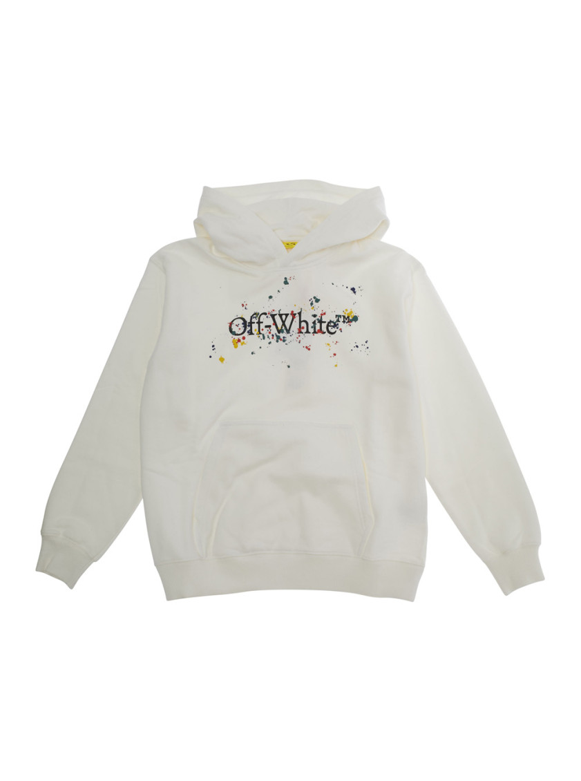 Paint-splatter Cotton Hoodie