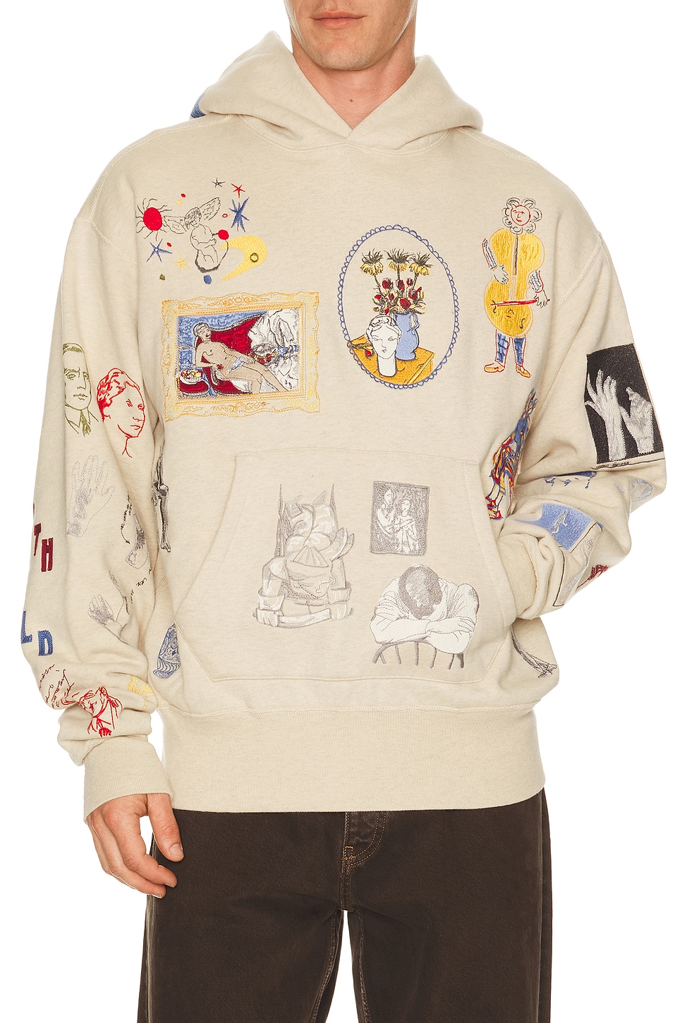 Samuel Zelig Northfield Hoodie in Oatmeal Grey - Tan. M also in L, XL/1X, XXL/2X