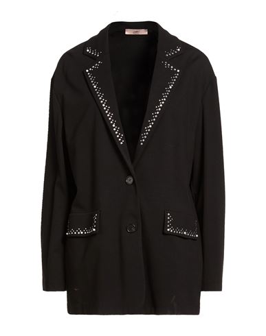 Woman Blazer Black Size 6 Viscose, Polyamide, Elastane
