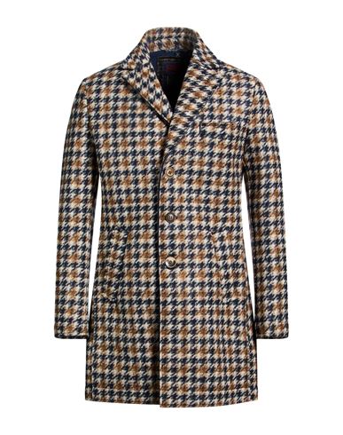 Man Coat Navy Size 42 Polyester, Acrylic, Virgin Wool, Elastane