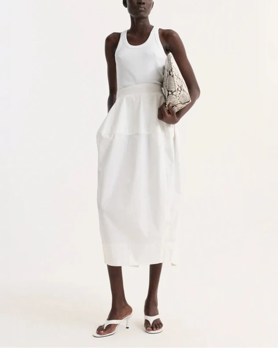 Sculptural Poplin Skirt