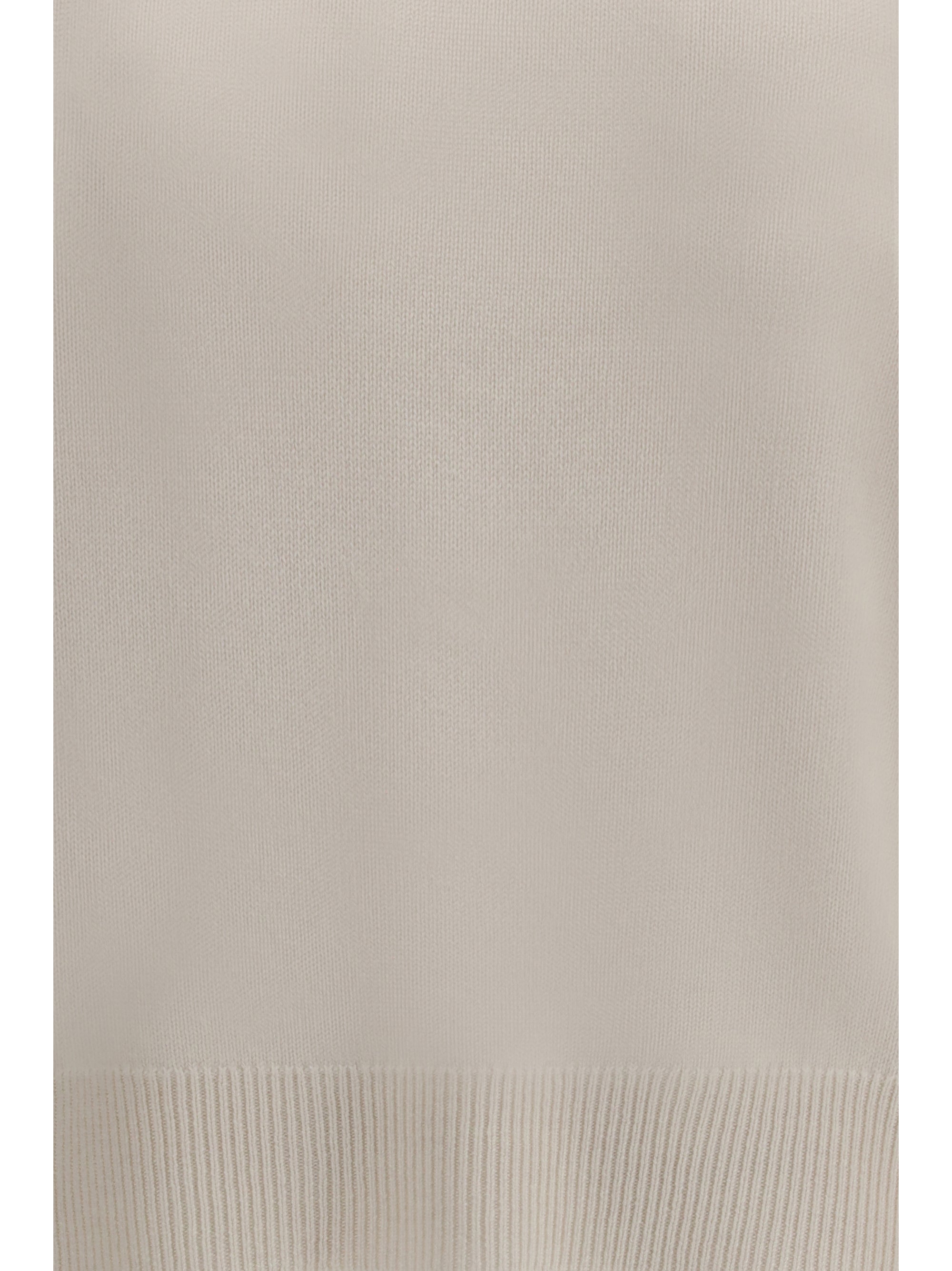 Cashmere Crew-Neck Sweater — White