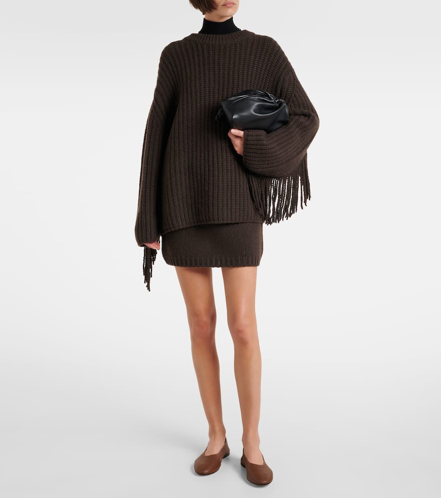 Hilma fringed oversized sweater