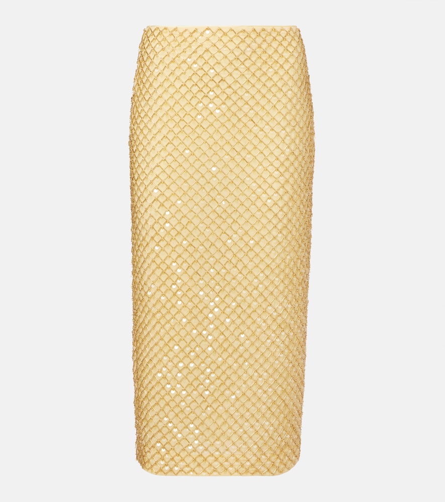Allora embellished midi skirt