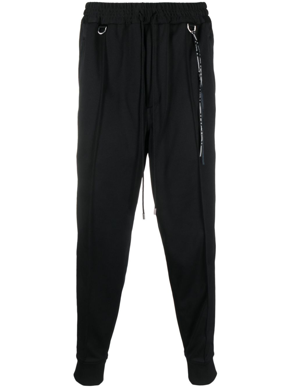 Skull-tape tapered track pants - Black