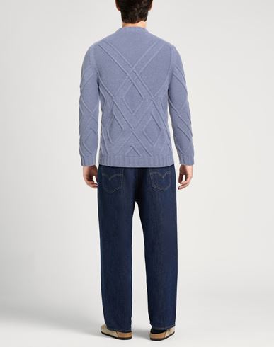 Man Sweater Lilac Size 42 Wool, Alpaca wool, Polyamide