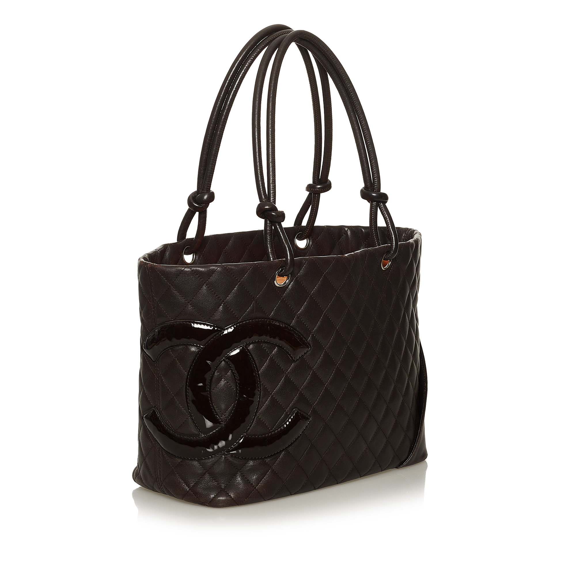 Vintage Black Cambon Ligne Tote Bag