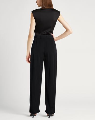 Woman Pants Black Size 6 Virgin Wool, Cotton