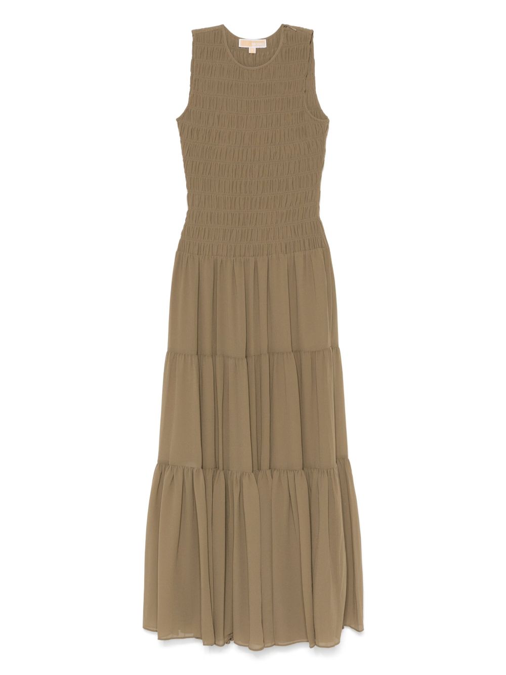 Michael Michael Kors gathered georgette maxi dress - Green