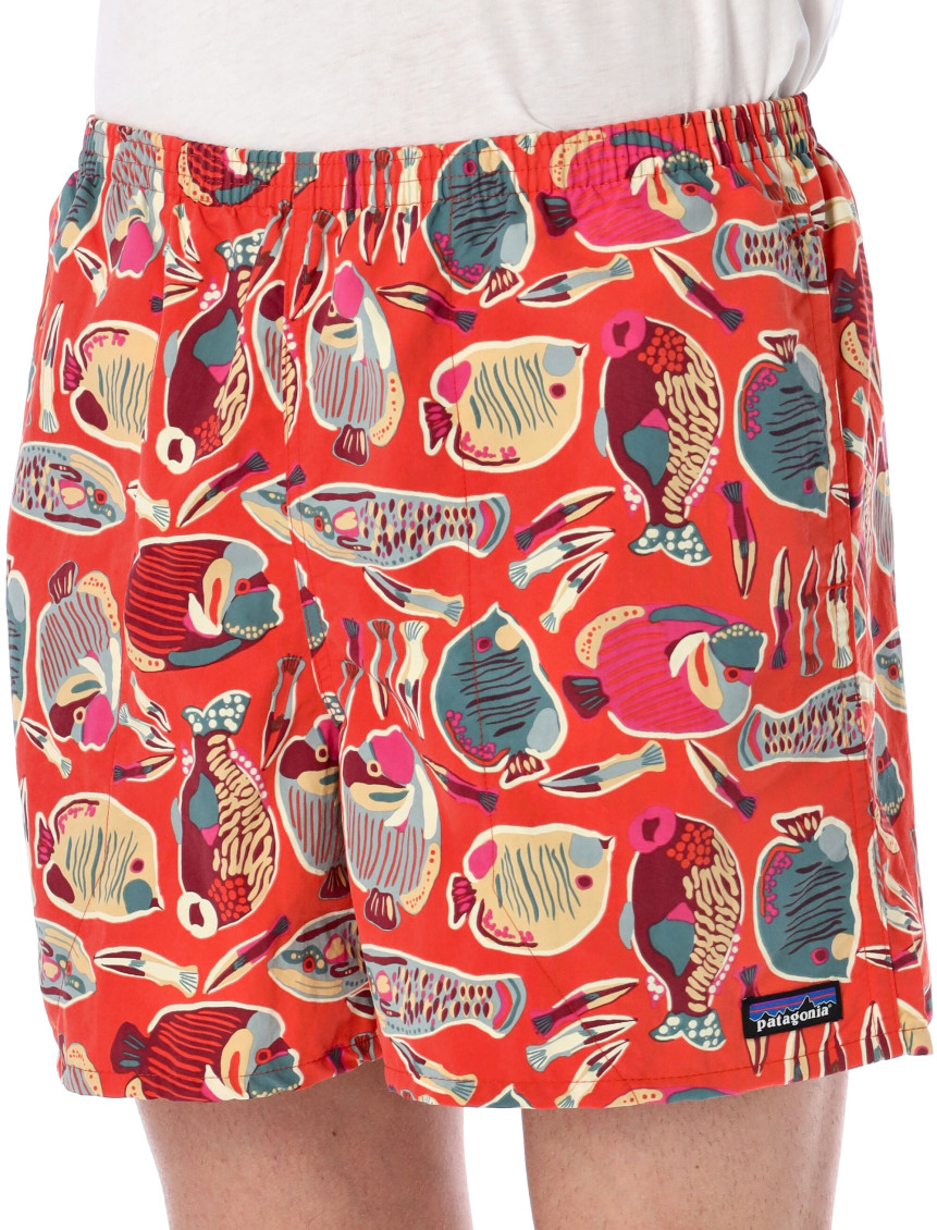 Orange Nylon Swim Shorts