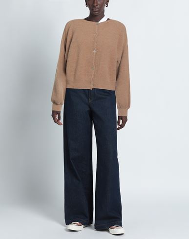 Woman Cardigan Camel Size ONESIZE Polyamide, Acrylic, Wool, Elastane