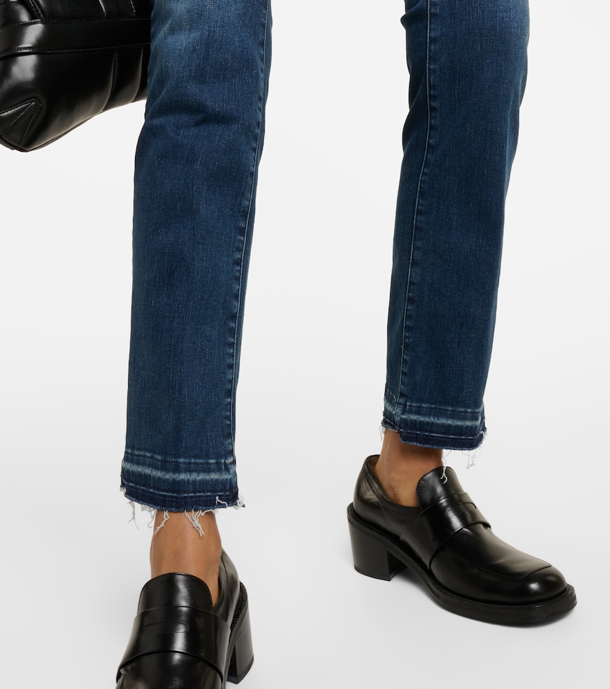 High-rise straight jeans