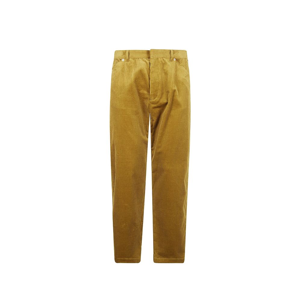 Corduroy Cotton Trousers — Gold