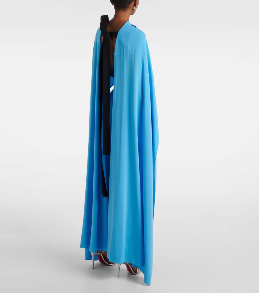 Elina caped midi dress