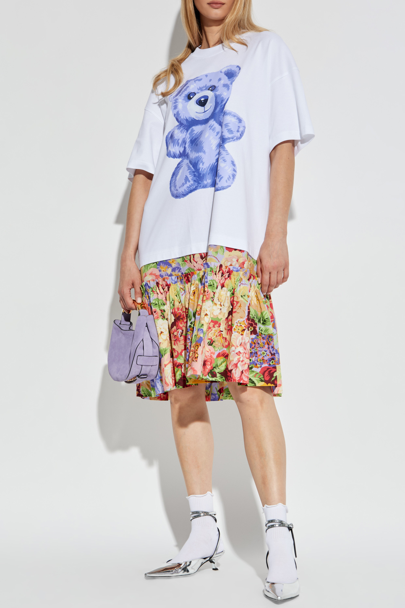 Dress With Print, Women's, Multicolour