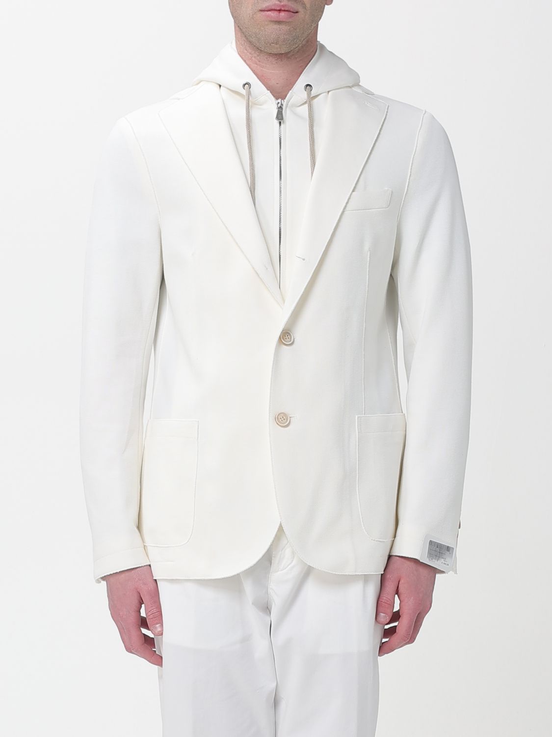 Cotton Pique Jersey Jacket & Removable Hood