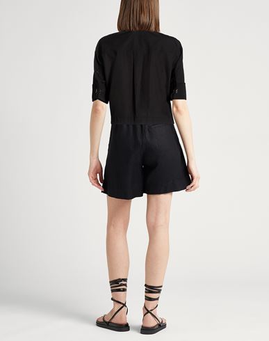 Woman Shirt Black Size 6 Cotton