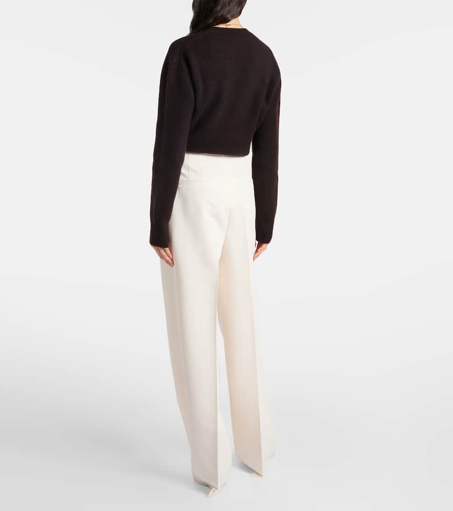 Róhe High-rise wide leg pants