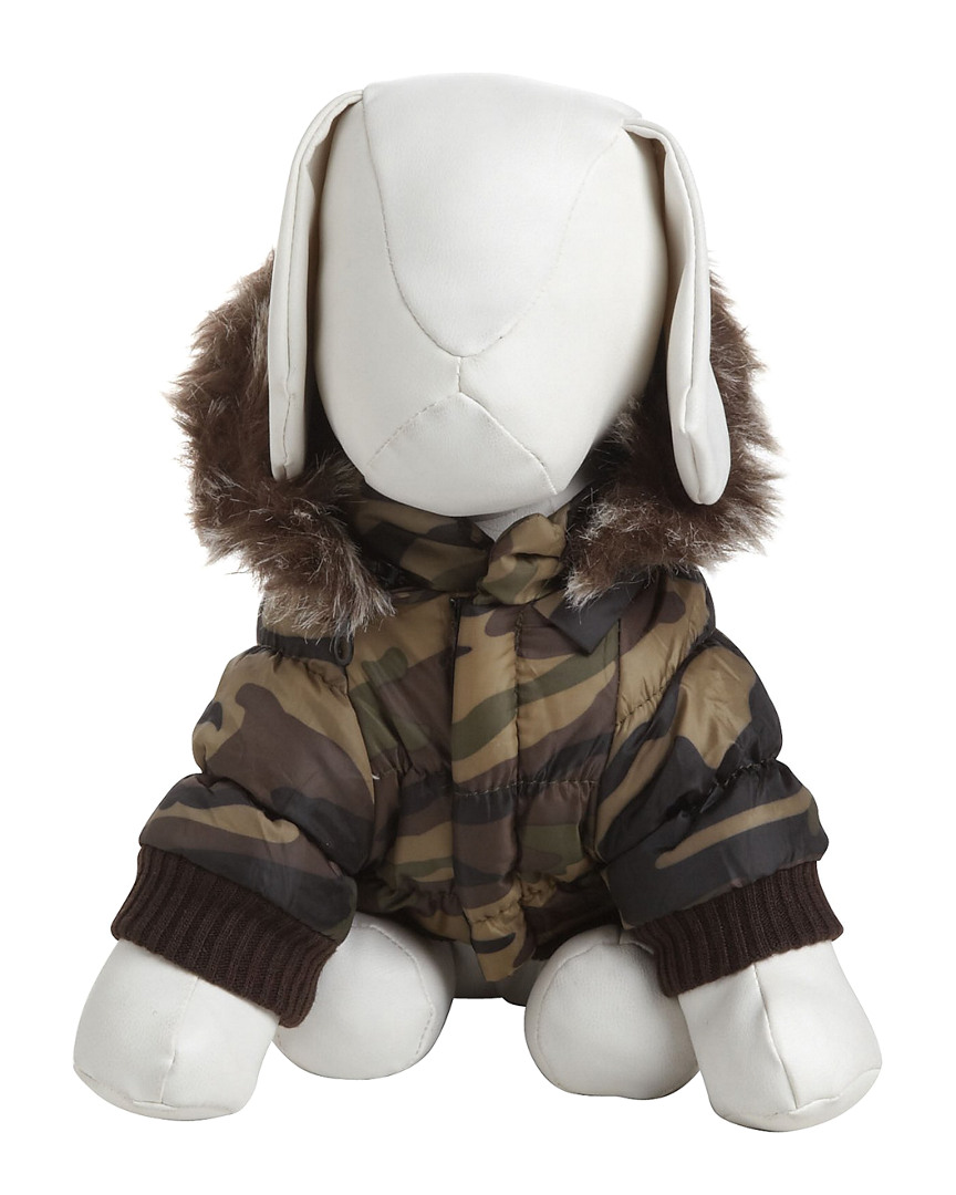 Metallic Fashion Pet Parka Coat