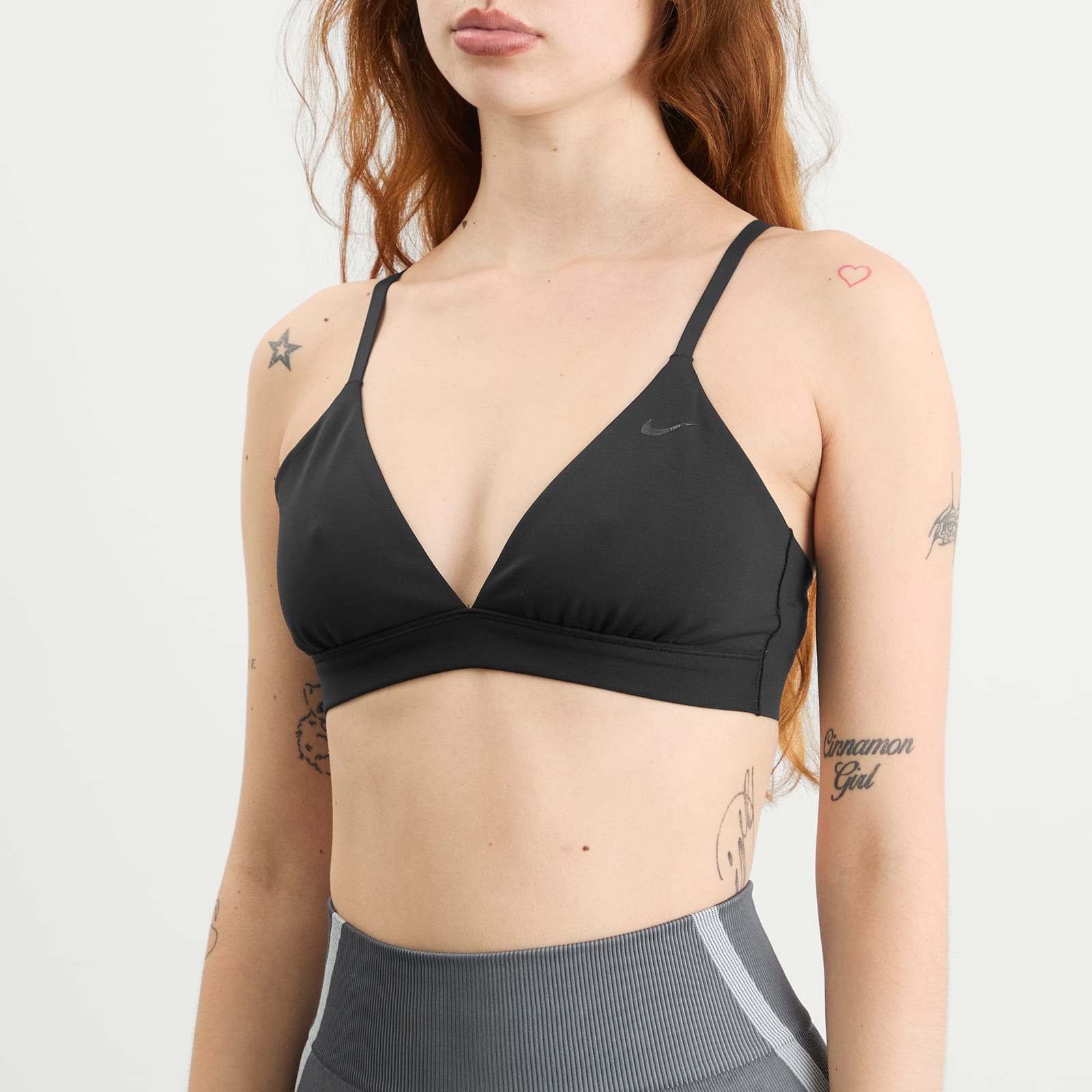 Women's Form Triangle Bra Black/Smoke Grey
