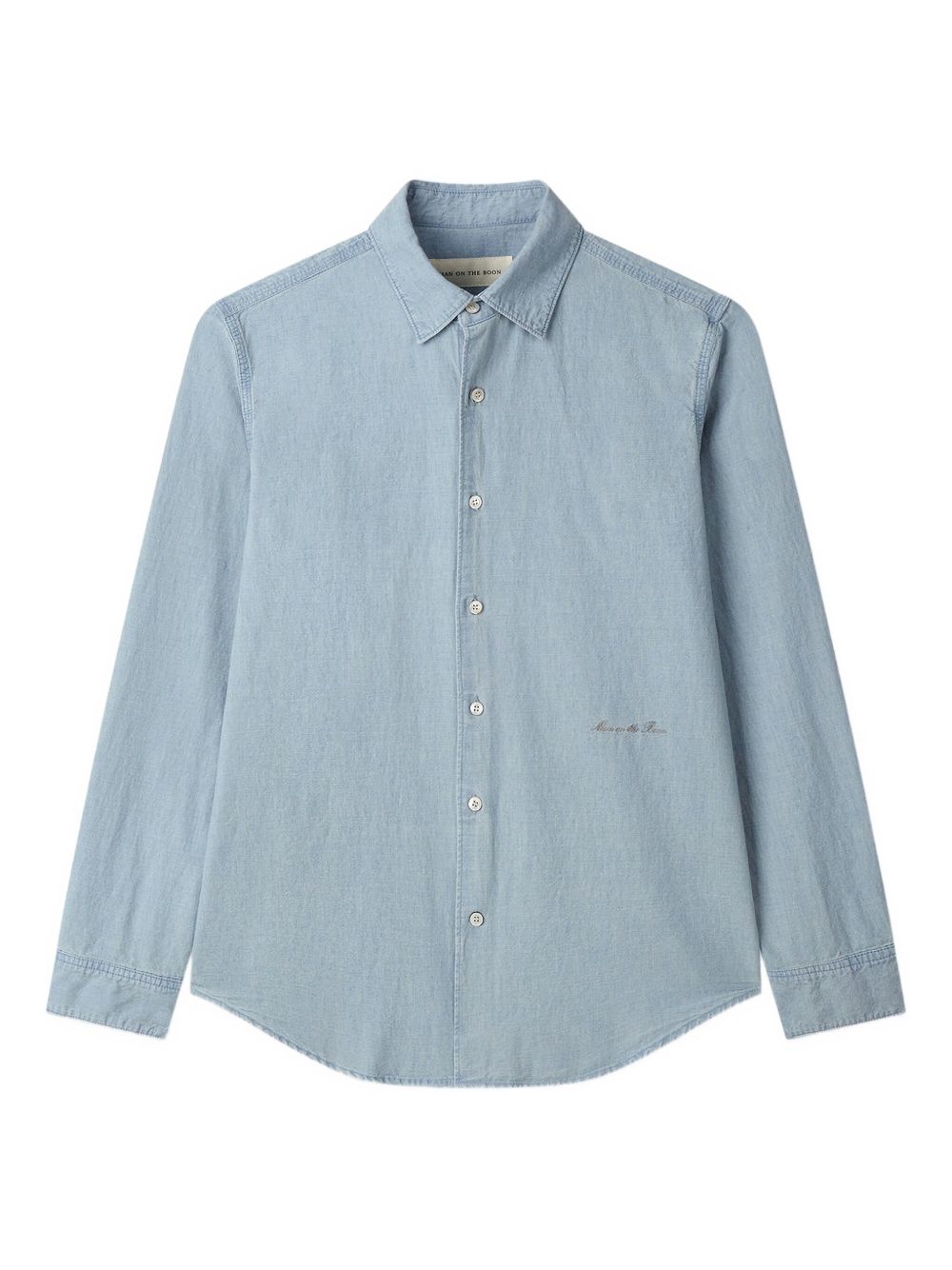 Chambray button-up shirt - Blue