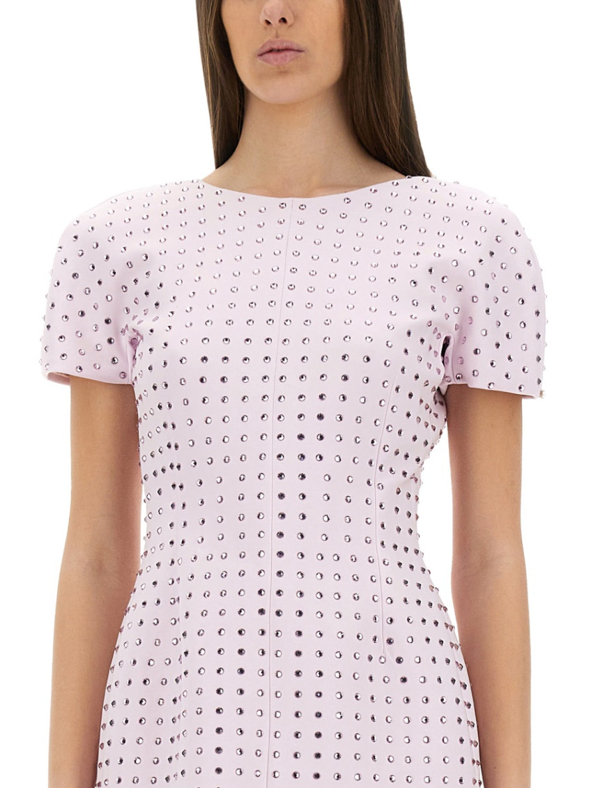 Mini Dress With Rhinestones
