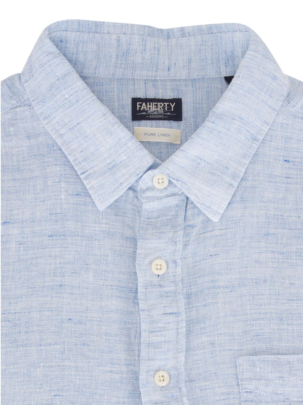 FAHERTY Hemd aus Leinen - Blau
