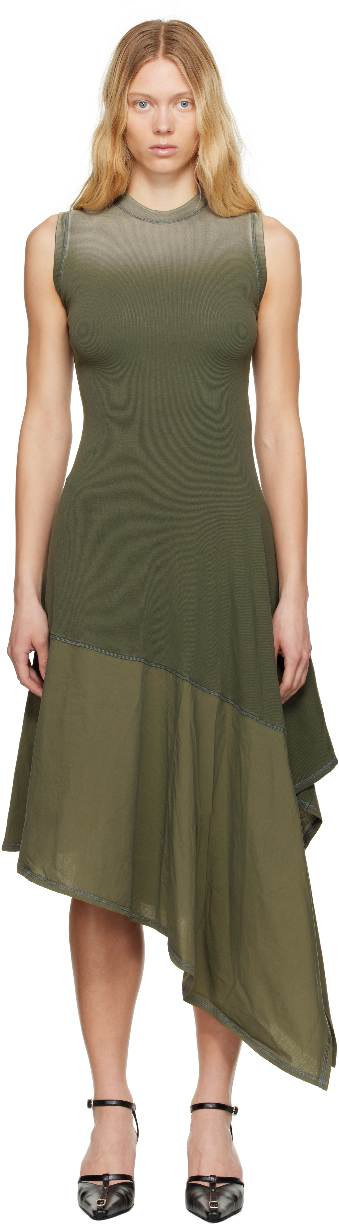 Diesel Green D-Elicy Midi Dress